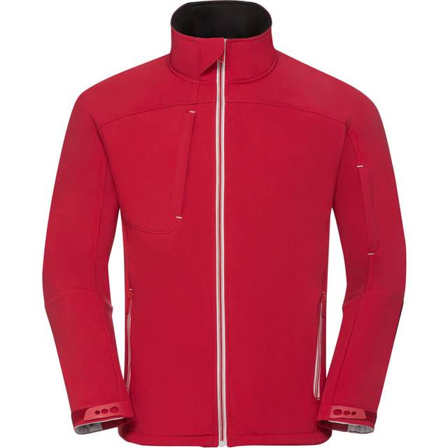 (XL, Classic Red) Russell Mens Bionic Softshell Jacket