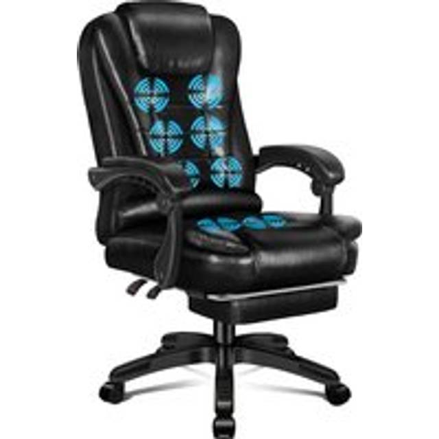 LFORDSON Massage Office Chair Heated Seat Executive Gaming Racer PU Leather