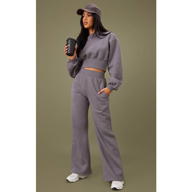 Tall Steel Blue High Waist Wide Leg Jogger, Steel Blue