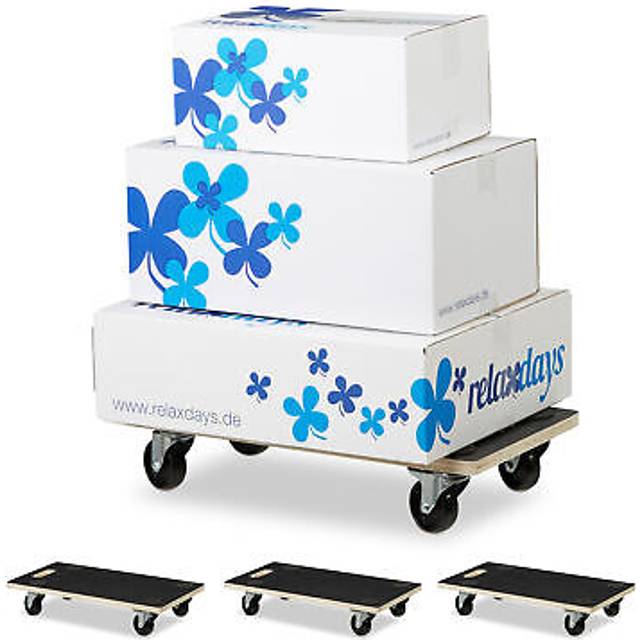 Transport dolly furniture cart non-slip large wheels transport trolley