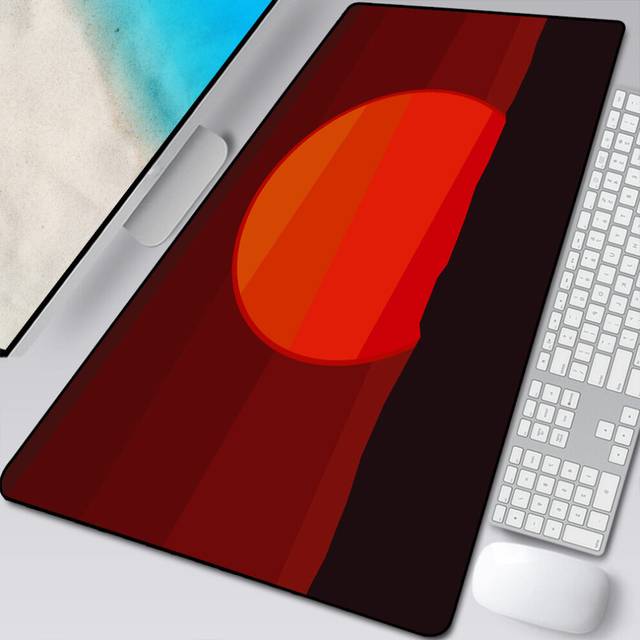 (a-Rluo-008 1200x600x3mm) Anime Sky Sunset mousepad Deep Forest Firewatch Laptop Gamer Mousepad Gaming Mouse Pad Large Locking Edge Keyboard Deak Mat