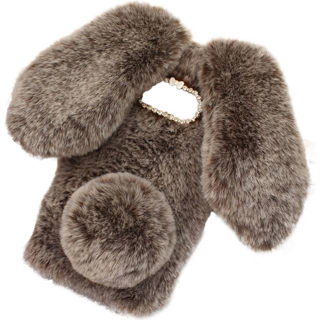 Fluffy Rabbit Samsung Galaxy S10 Plus skal - Brun