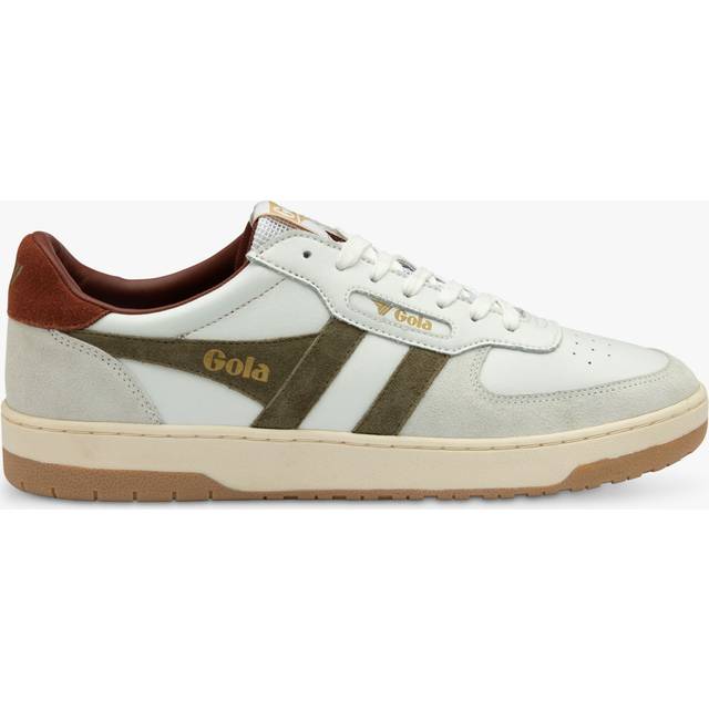 Gola Hawk Mens Trainers Colour: White/Khaki/Rust, Size: 9