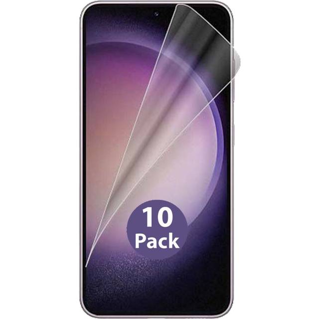 10 Pack Soft PET Film Screen Protector Guard for Samsung Galaxy S23+ PLUS Bulk