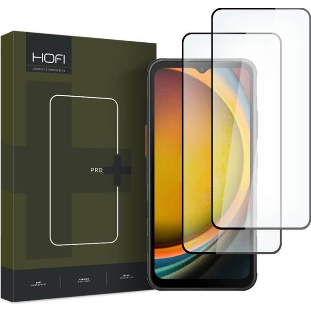 Samsung Galaxy Xcover7 Hofi Premium Pro+ Härdat Glas Skärmskydd - 9H - 2 St. - Svart Kant