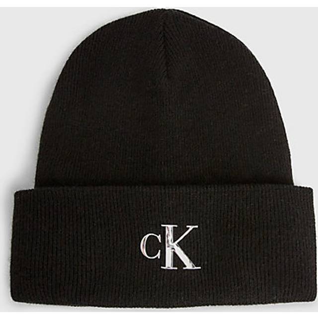 Calvin Klein Monogram Wool Blend Beanie Hat