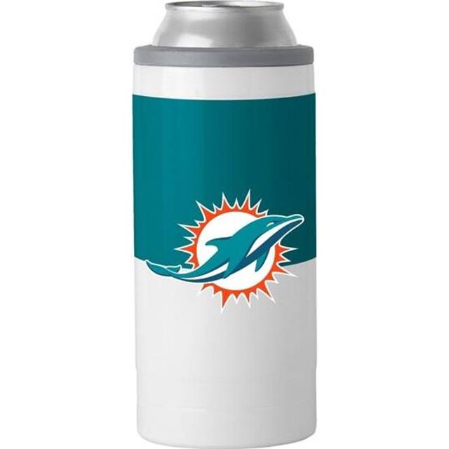 Logo Chair 617-S12C-11 12 oz NFL Miami Dolphins Colorblock Slim Can Coolie