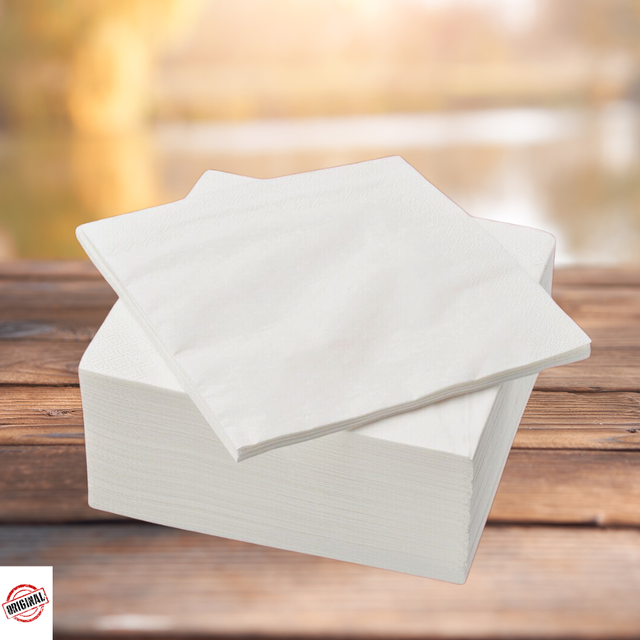 IKEA FANTASTISK - Paper Napkin, White / 100 Pack - 40x40 cm