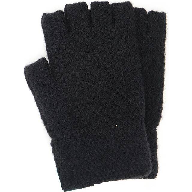 POM - Black Ladies Fingerless Gloves