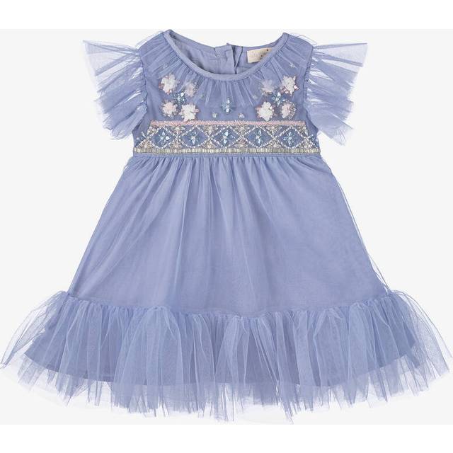 Tutu Du Monde Plume Antoinet Gem-embellished Tulle Dress 3-24 Months 6-12 - PLUME