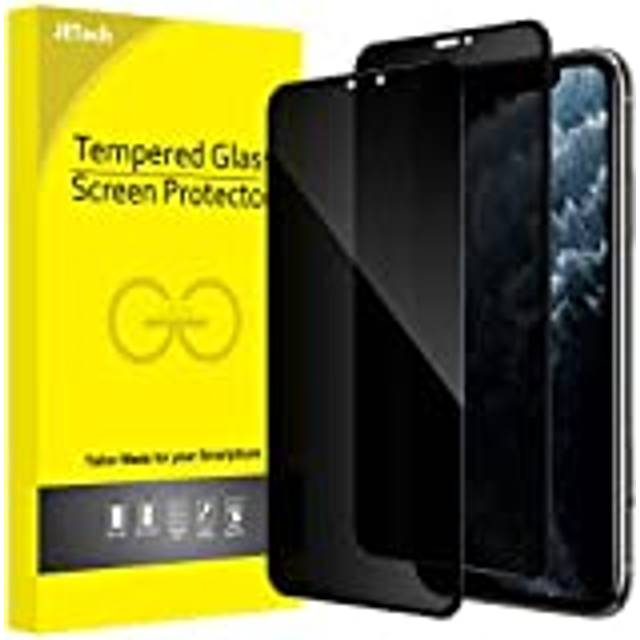 JETech Privacy Full Täckning Skärmskydd för iPhone 11 Pro Max/XS Max 6,5 Tum, Anti Spy Screen Protector Privat Härdat Glas Film, Fall Vänlig, 2-Pack