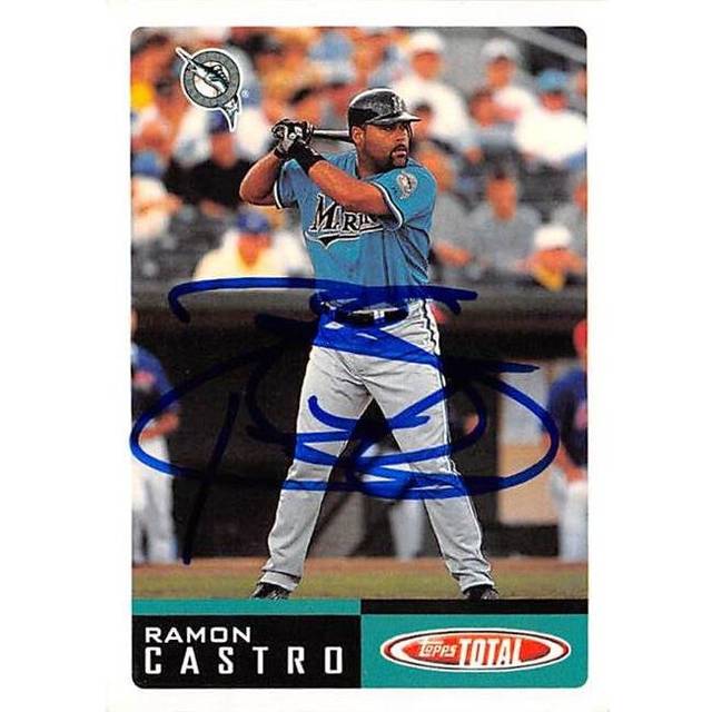 Autograph Warehouse 421150 Ramon Castro Autographed Baseball Card Florida Marlins 2002 Topps Total No.739