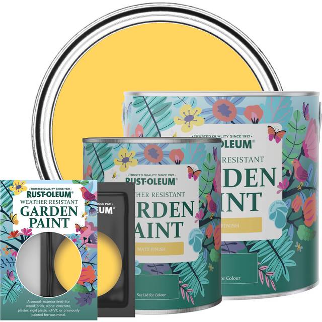 Rust-Oleum Garden Paint, Matt Finish - LEMON JELLY - 10ml - Yellow