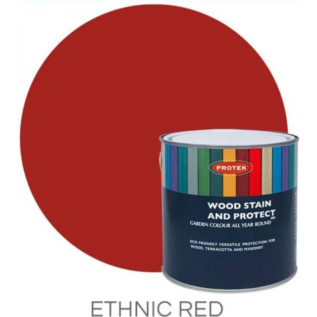 Protek Wood Stain & Protector - Ethnic Red 25 Litre