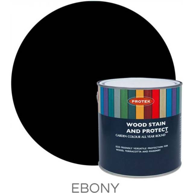 Protek Wood Stain & Protector - Ebony 5 Litre - Black
