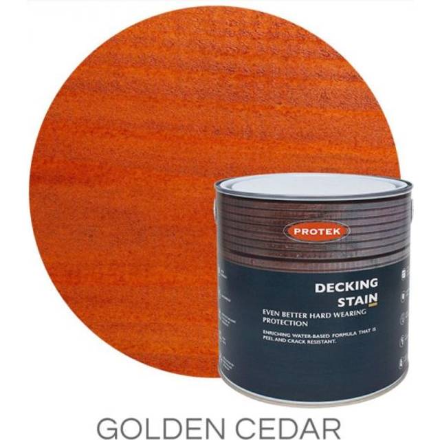 Protek Decking Stain 2.5 Litres - Golden Cedar - Protek Decking Stain 2.5 Litres - Gold Cedar