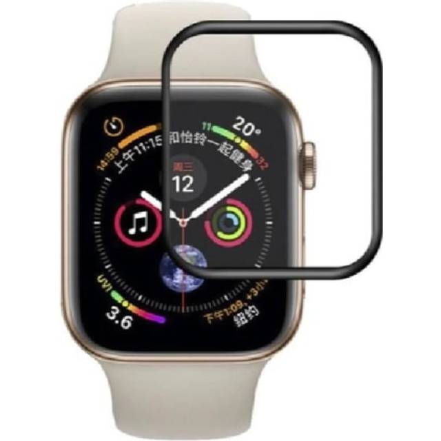 2-PACK Apple Watch 44mm FullFrame 3D Härdat glas 0.26mm 9H