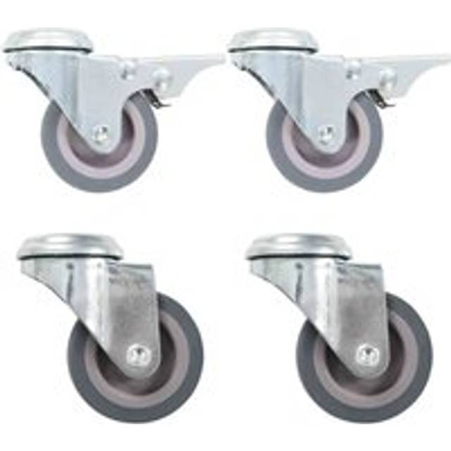 vidaXL 16 pcs Bolt Hole Swivel Casters 50 mm