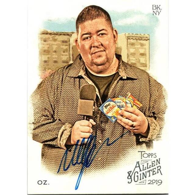Autograph Warehouse 687471 Mike OZ Autographed Baseball Card Video Host, Ozmosis & SC 2019 Topps Allen & Ginter No.157 Trading Card