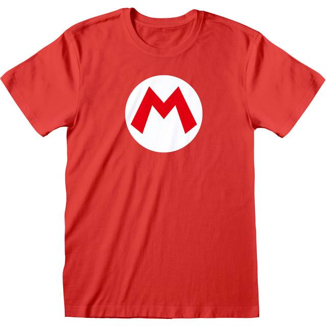 Super Mario - gaming T-Shirt - Mario badge - S to XXL - red