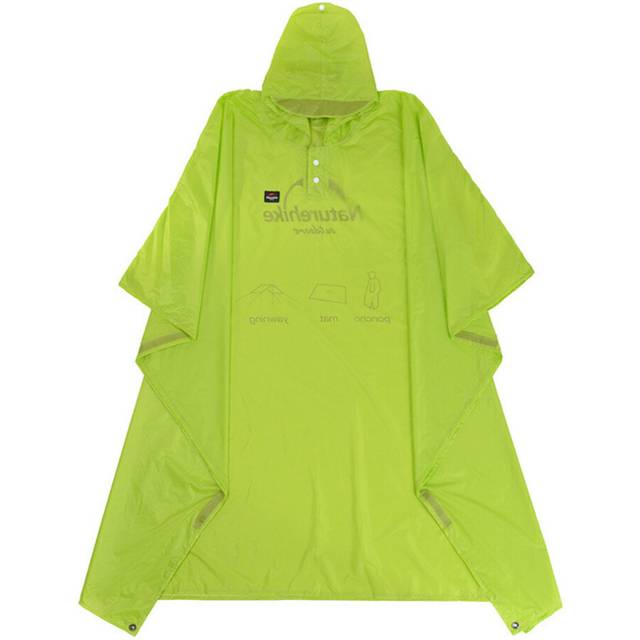 3 In 1 Multifunction Waterproof 210T Windbreaker Poncho Raincoat Can Used As A Canopy And Camping Mat Fshing