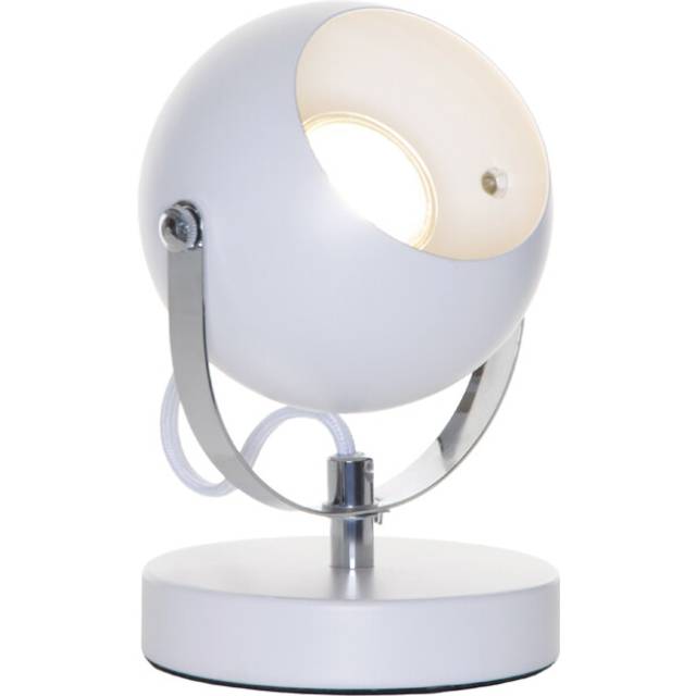 (White) Litecraft Table Lamp Eyeball Adjustable Desk Light