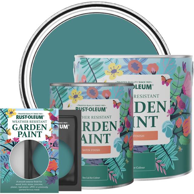 Rust-Oleum Garden Paint, Satin Finish - PEACOCK SUIT - 10ml - Green