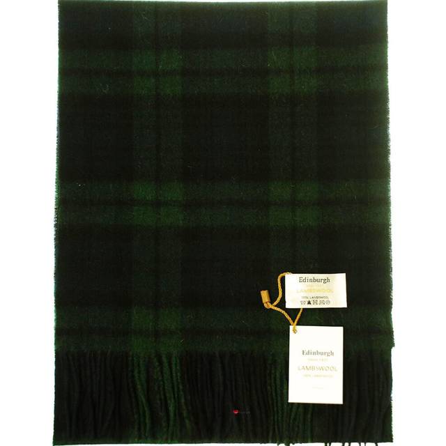 Edinburgh Pure Lambswool Scarf in Black Watch Tartan