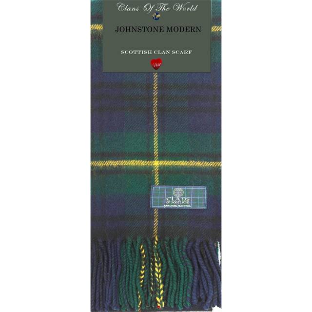 Johnstone Modern Tartan Clan Scarf 100% Soft Lambswool