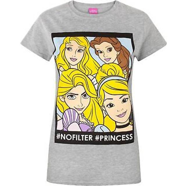 (Large) Disney Short Sleeved T-Shirt (Womens Grey)