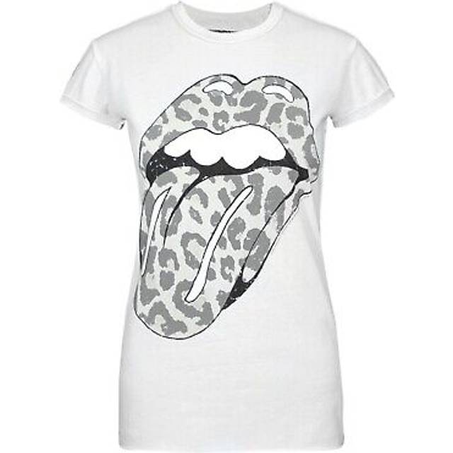 Amplified Womens/Ladies Leopard Lick The Rolling Stones T-Shirt