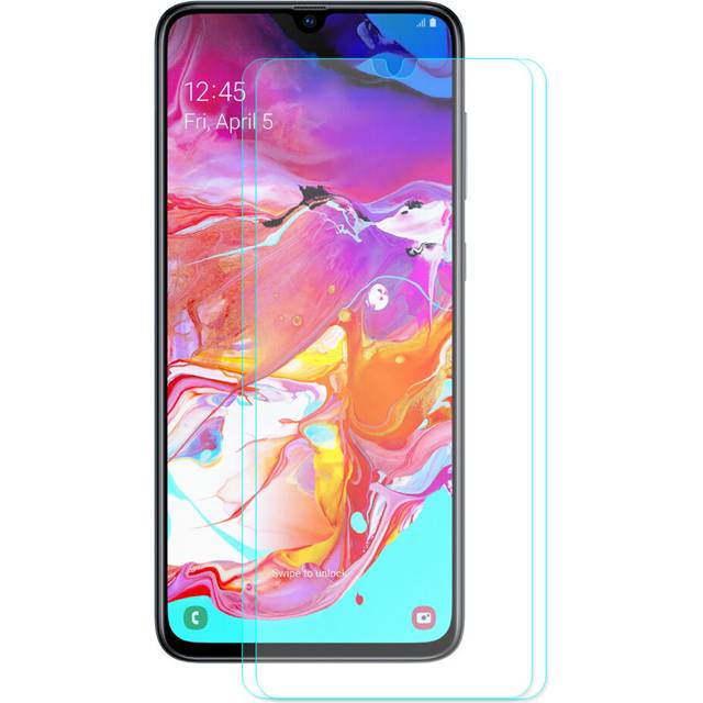 2 Packs Enkay Screen Protector For Samsung Galaxy A70 2019 2.5D Curved Edge Tempered Glass Film