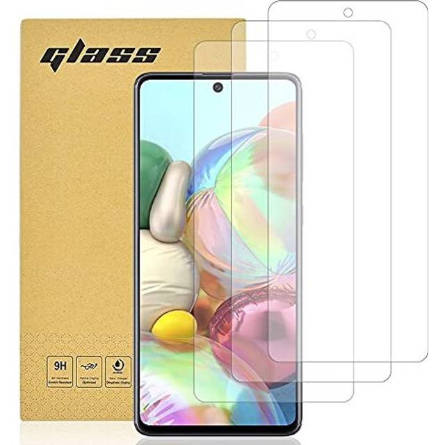 Tempered Glass for Samsung Galaxy A71 Screen Protector, Totill [3 Pack] [Easy install] [Case Friendly] [Crystal Clarity] Comfortable Round Edge,