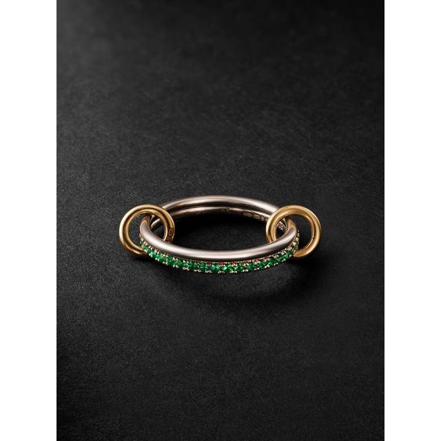 Spinelli Kilcollin - Marigold Sterling Silver, 18-Karat Gold and Emerald Ring - Men - Green - 11