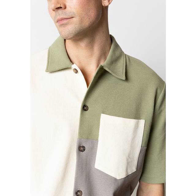 Fat Moose Christopher Block Shirt Grå, Grön