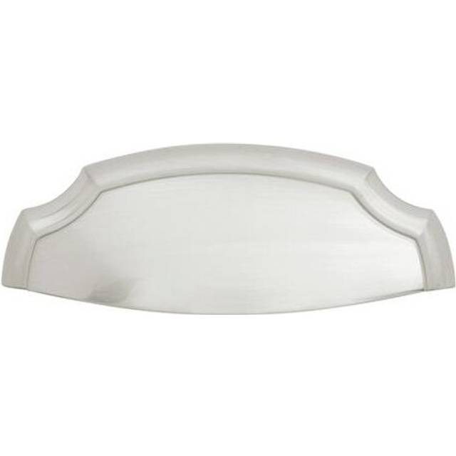 Belwith BWH077872 SN 3 in. 96 mm Center-Center Style Cup, Cabinet & Drawers Pull, Satin Nickel