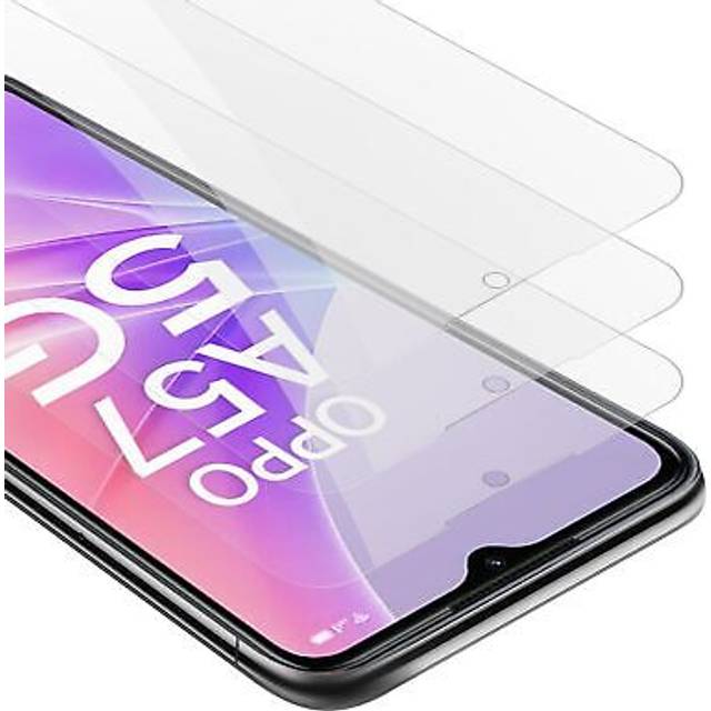 Cadorabo 3x Tempered Glass for Oppo A57 5G / A77 5G / Realme V23 Protection Film Display Saver Protective Film