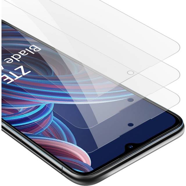 3x tempered glass for zte blade a72 5g screen display protection film