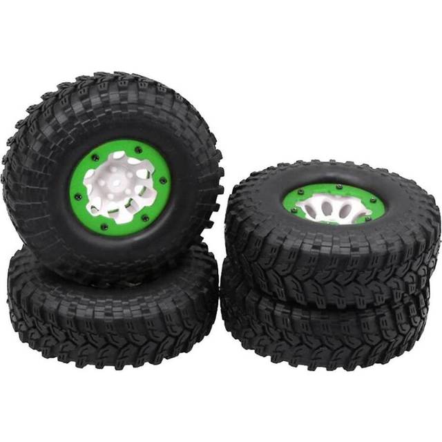 4 Pcs Scx10 Ax10 Inflatable 114mm 19 Inch Pneumatic Beadlock Tire Wheel For 1/10 Rc Crawler Truck