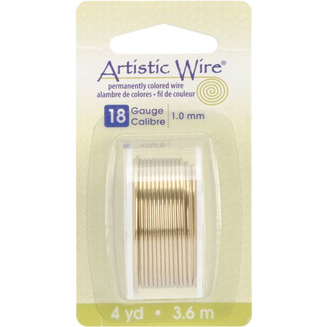 Artistic Wire-Brass - 18 Gauge, 4yd