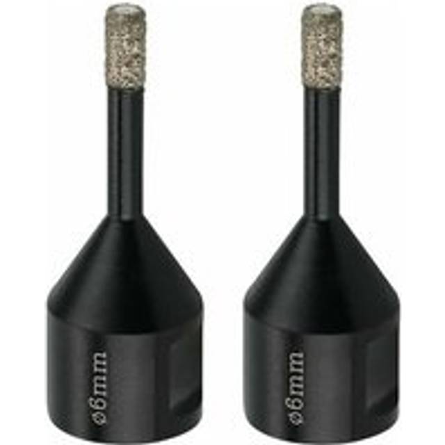 Rose - Pink Tile Drill Bits 6mm M14 Diamond Drill Bit Porcelain Tile Marble - Diamond Hole Saw, 2x Dry Diamond Core Bits for Guazhuni Angle Grinder