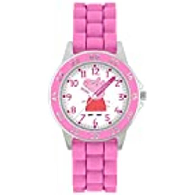 Hasbro Peppa Pig Pink Printed Time Teacher Strap Watch, Pink