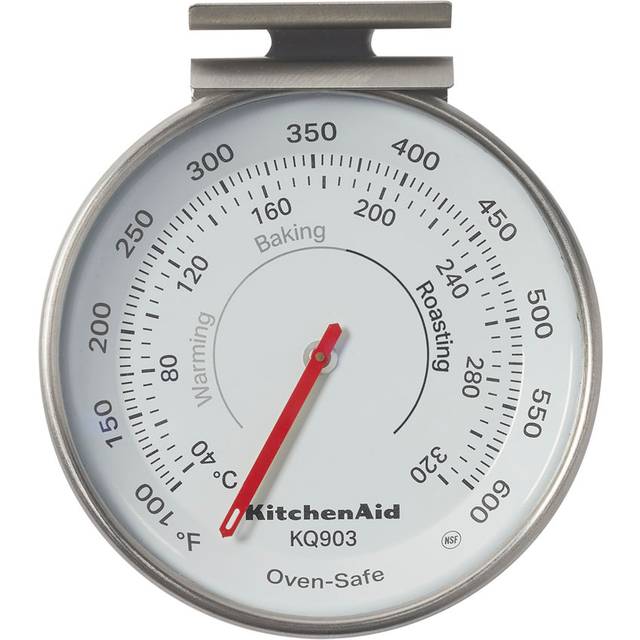 KitchenAid Adjustable Oven Temperature Gauge with EasyRead Dial - Black