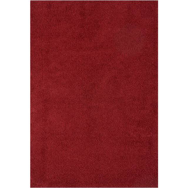 THE RUGS Shaggy Rugs Red Living Room Rug - Soft Fluffy Thick Carpet For Bedrooms & Kitchen Easy To Clean Home Decor Rugs | Size: 160cm x 230cm