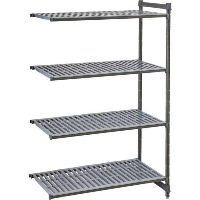 Cambro Camshelving Basics Plus Add-On Unit 4 Tier With Vented Shelves 1830H x 1480W x 610D mm