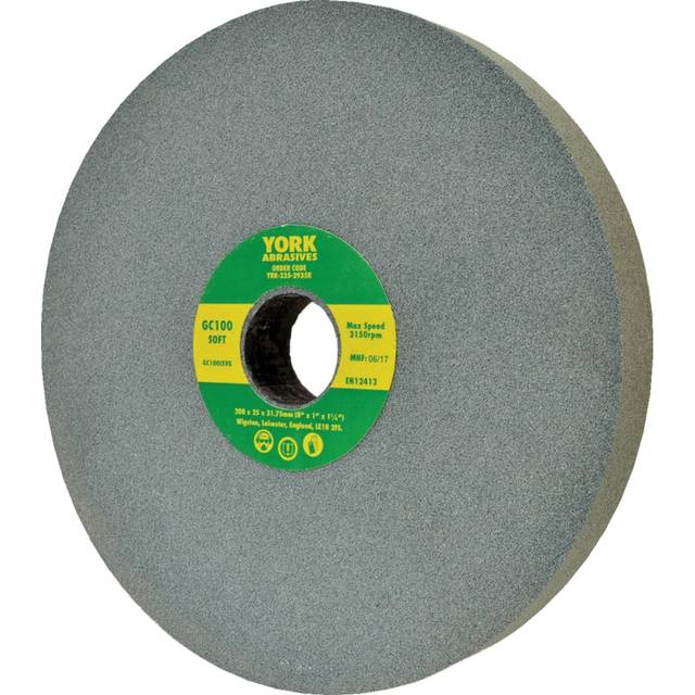 York 200X20X31.75MM GC60JV Medium Silicon Carbide Bench Grinding Wheel