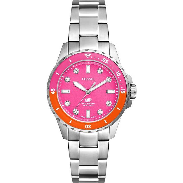 Fossil ES5351 Blue Pink Dial Bracelet Watch - W10354