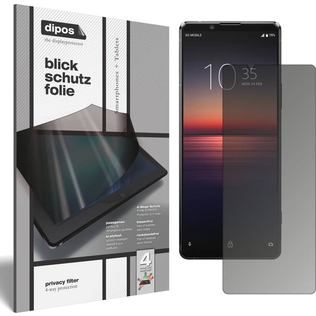 Screen protector for sony xperia 1 ii privacy filter 4-way protection dipos