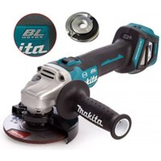 DGA513Z 18v Cordless Brushless 125mm Angle Grinder Bare + Flange Nut - Makita