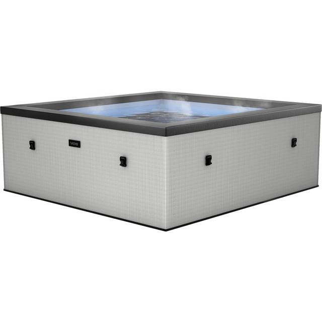 Wave Garda 4-Person Eco Foam Hot Tub Integrated Heater Graphite Grey, Grey